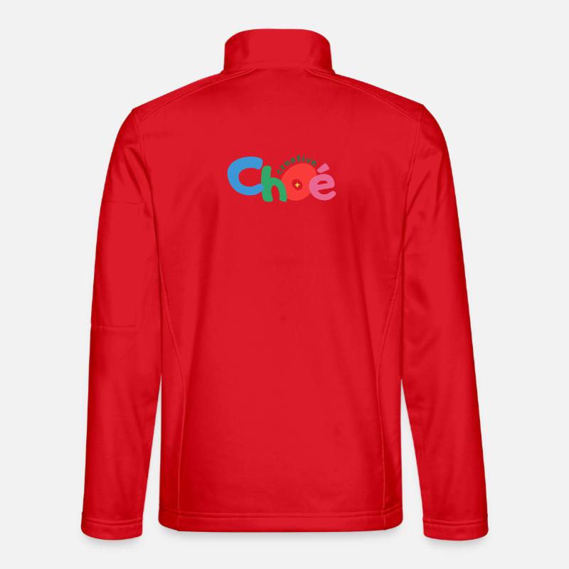 choe creative texte - Veste en tissu softshell Unisexe - rouge