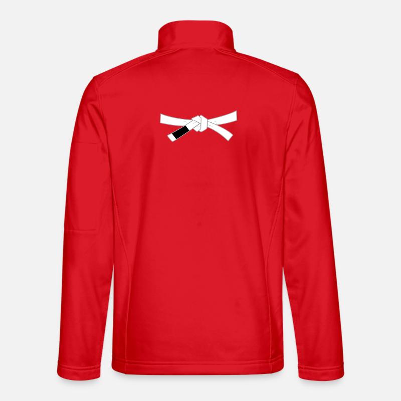 Whitebelt - White Belt - Unisex Softshell Jacket - red