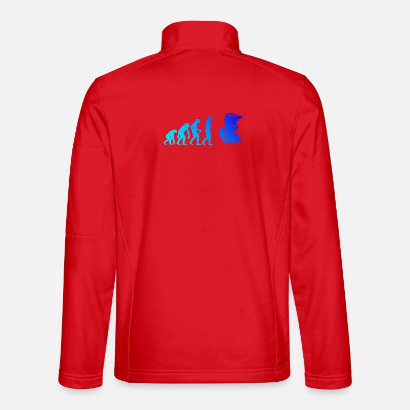 Conception compacte du motocross Veste en tissu softshell Unisexe