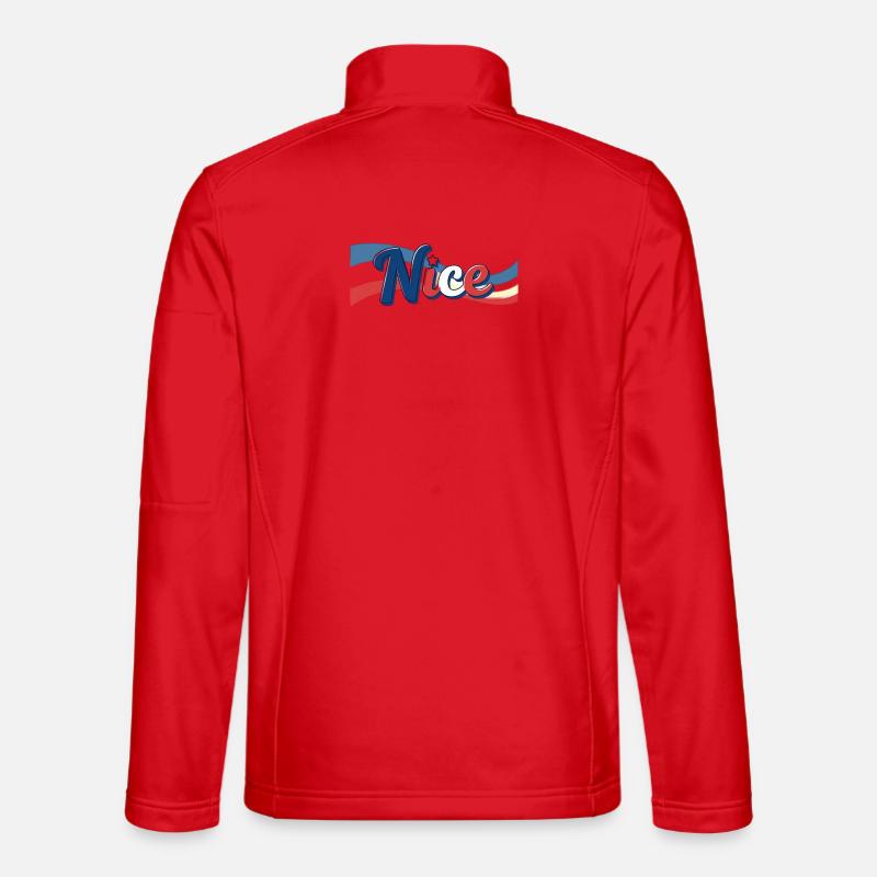 Der Glacenstand von Nizzaq - Unisex Softshelljacke - Rot