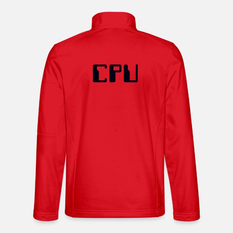 CPU Memory - Unisex Softshell Jacket - red