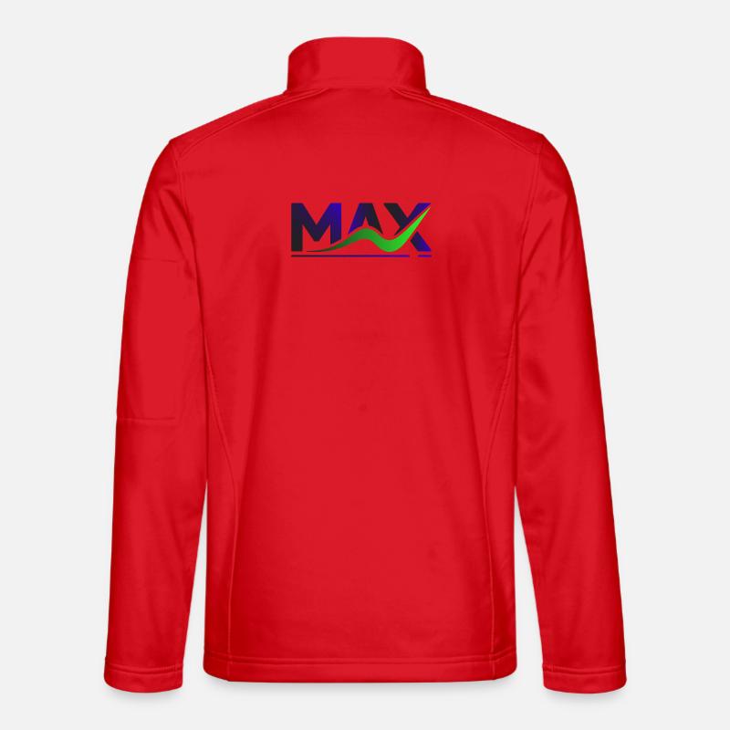 MAX Wave Gradient Logo Tee - Unisex Softshelljacke - Rot