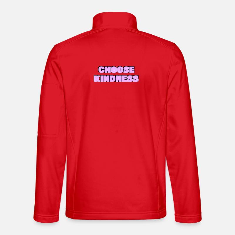 Choose Kindness   - Unisex Softshell Jacket - red