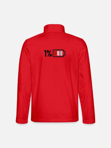 Low battery - Unisex Softshell Jacket - red