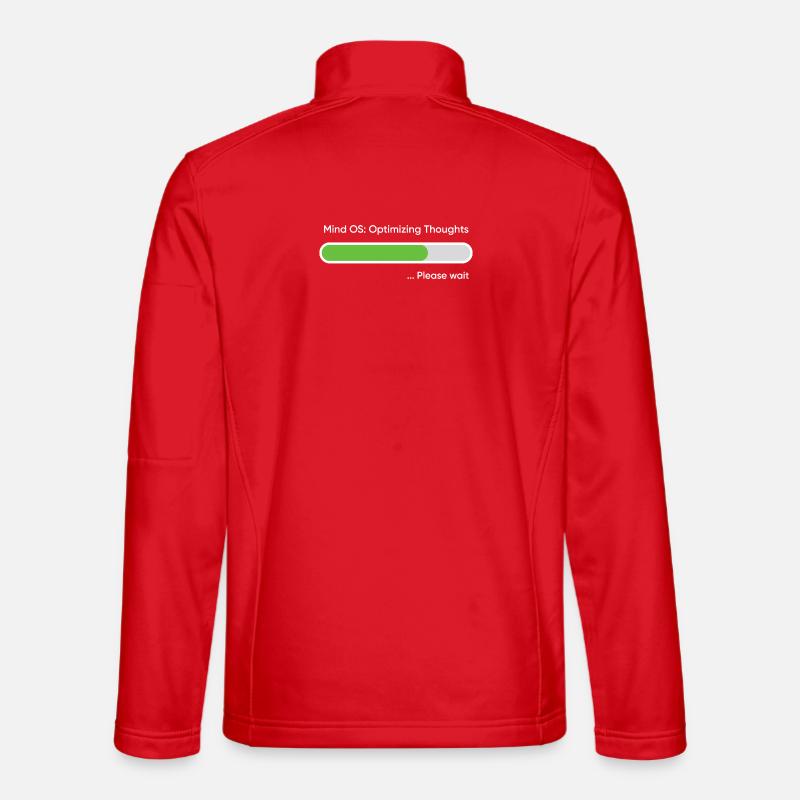 Mind OS Optimieren der Gedanken... Bitte warten Unisex Softshelljacke