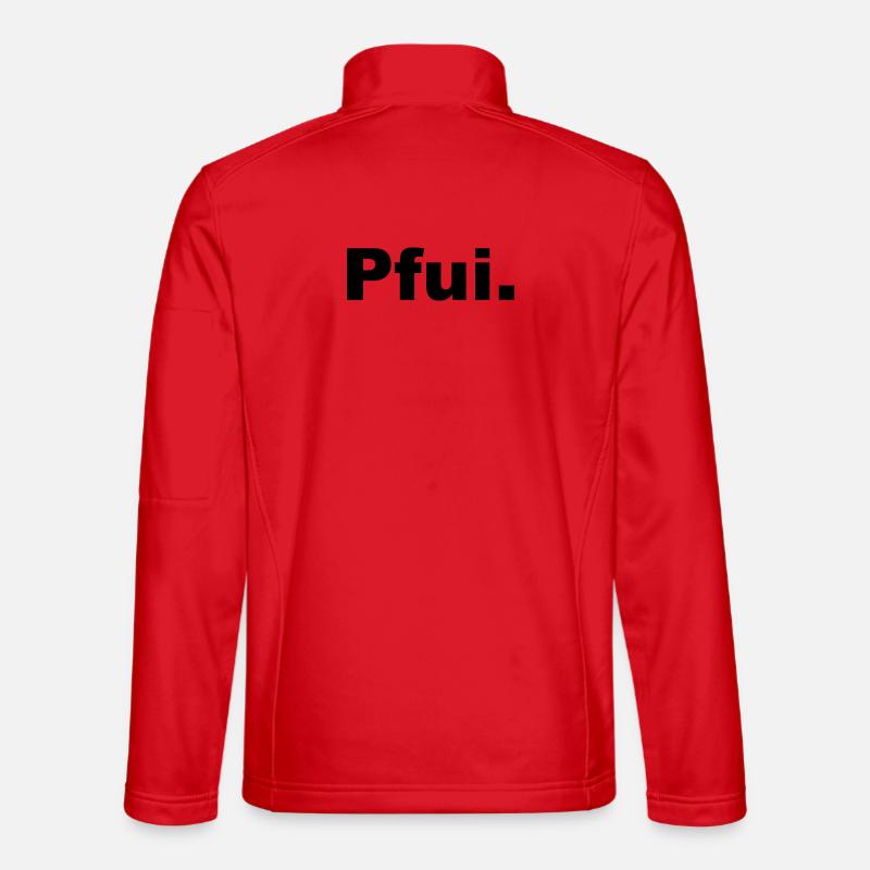 PFUI Statemant Shirt - Unisex Softshelljacke - Rot