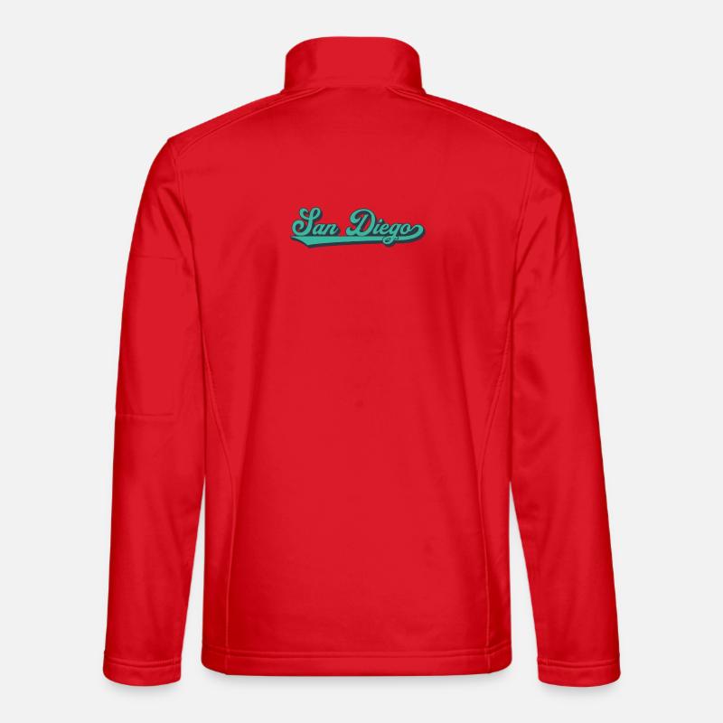 San Diego Script Retro Wave Unisex Softshell Jacket