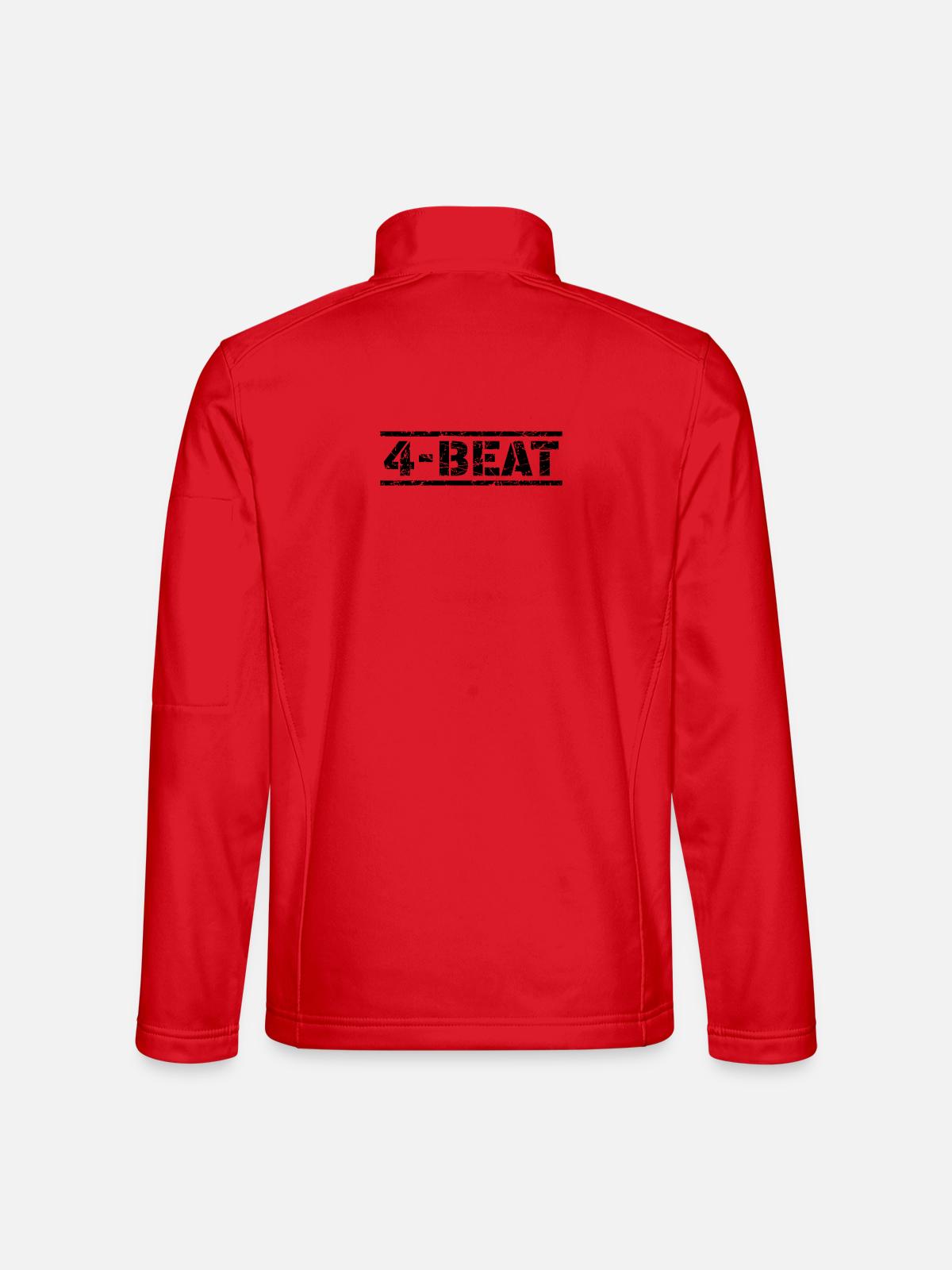 4 Beat - Unisex Softshell Jacket - red - Back