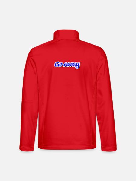 Go away Claim - Vectorgraphic - Unisex Softshell Jacket - red