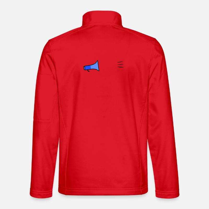 Megafon Text Template - Unisex Softshell Jacket - red