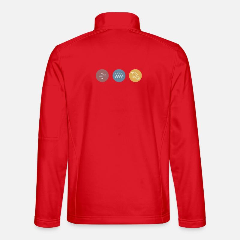 Bunte Icons Wingfoil - Unisex Softshelljacke - Rot
