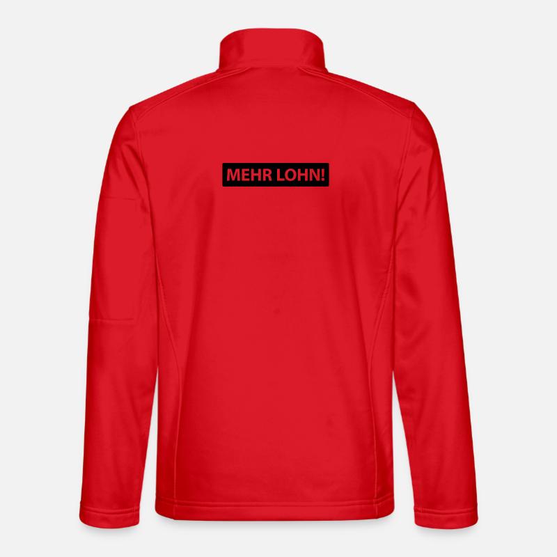 mehr lohn! - Unisex Softshelljacke - Rot