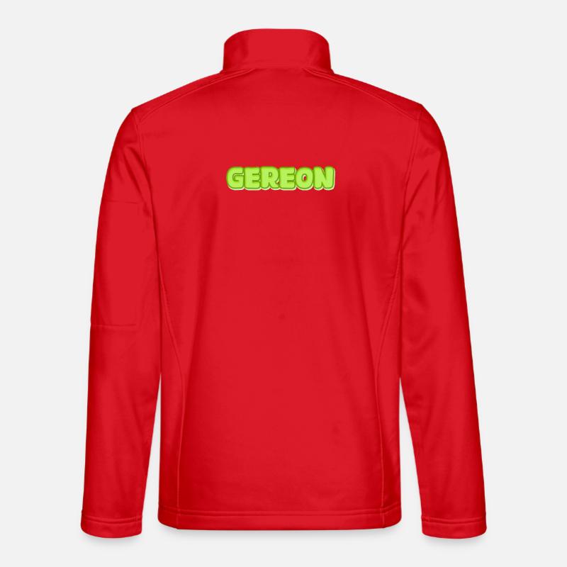 Gereon Neon Bubble Letters - Unisex Softshell Jacket - red