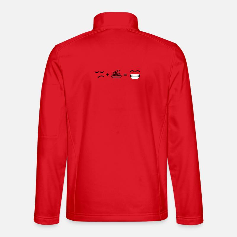 Negative Raumovale - Unisex Softshelljacke - Rot
