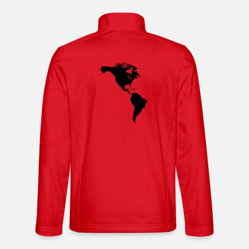 America - Unisex Softshell Jacket - red