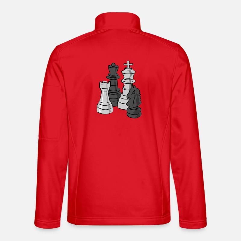 chess - Unisex Softshell Jacket - red