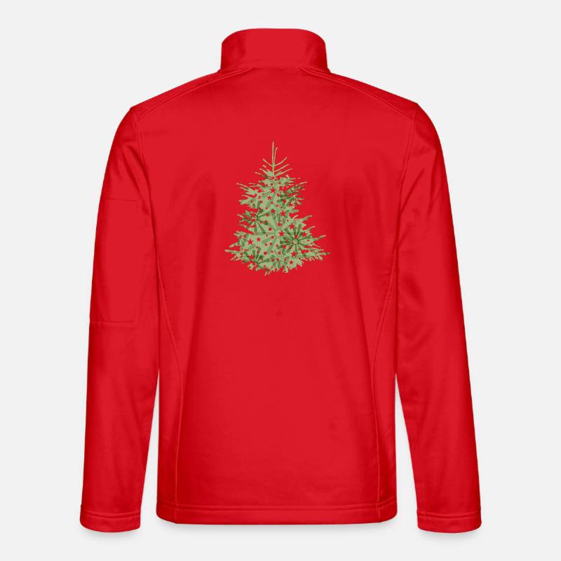grüner Christbaum, Tannenbaum oder Weihnachtsbaum Unisex Softshelljacke