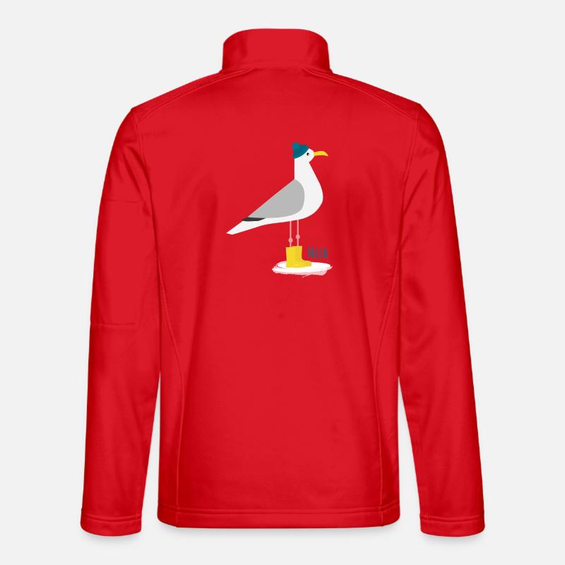 Möwe Bommelmütze MOIN - Unisex Softshelljacke - Rot