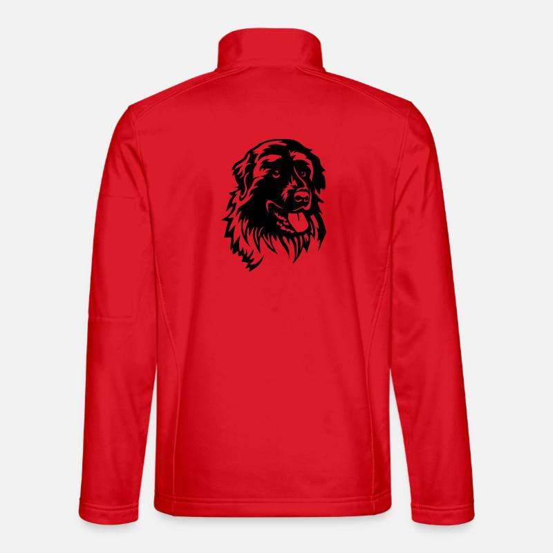 Estrela Berghund Kopf - Unisex Softshelljacke - Rot