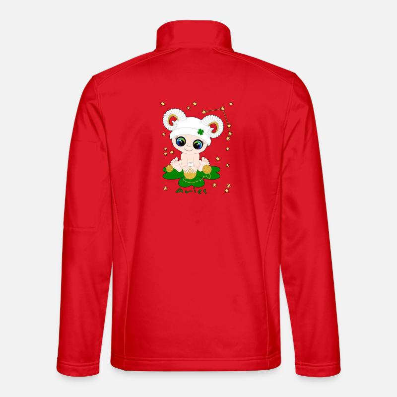 sternzeichen_aries - Unisex Softshelljacke - Rot