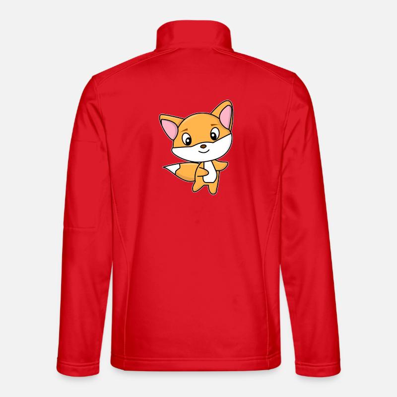 Fox - Unisex Softshell Jacket - red