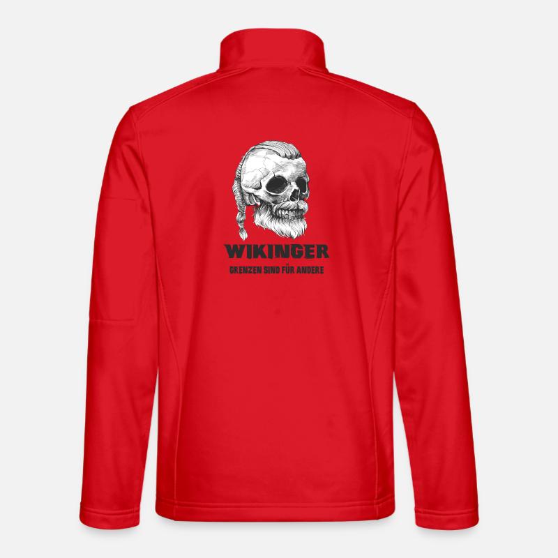 Wikinger Totenkopf Design Unisex Softshelljacke
