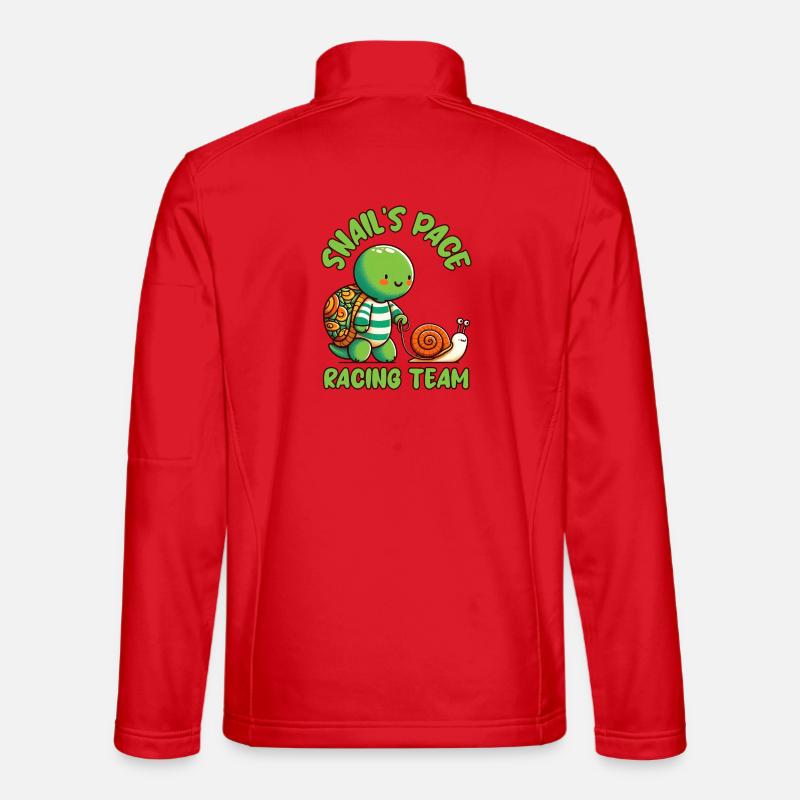 Snail's Pace Racing Team, Turtle and Snail Unisex Softshell Jacket