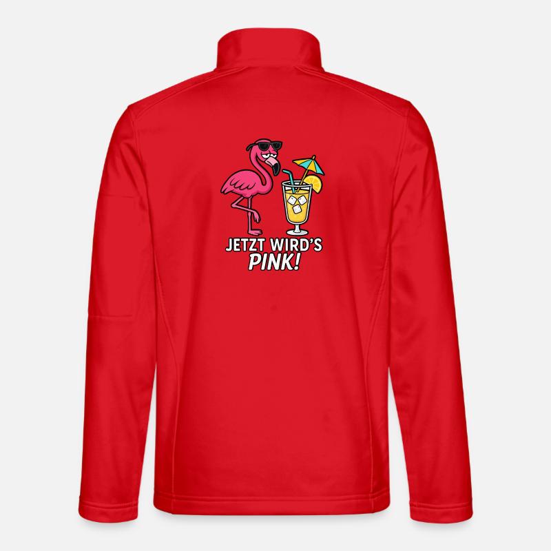 Maintenant, ça va être rose ! Veste en tissu softshell Unisexe