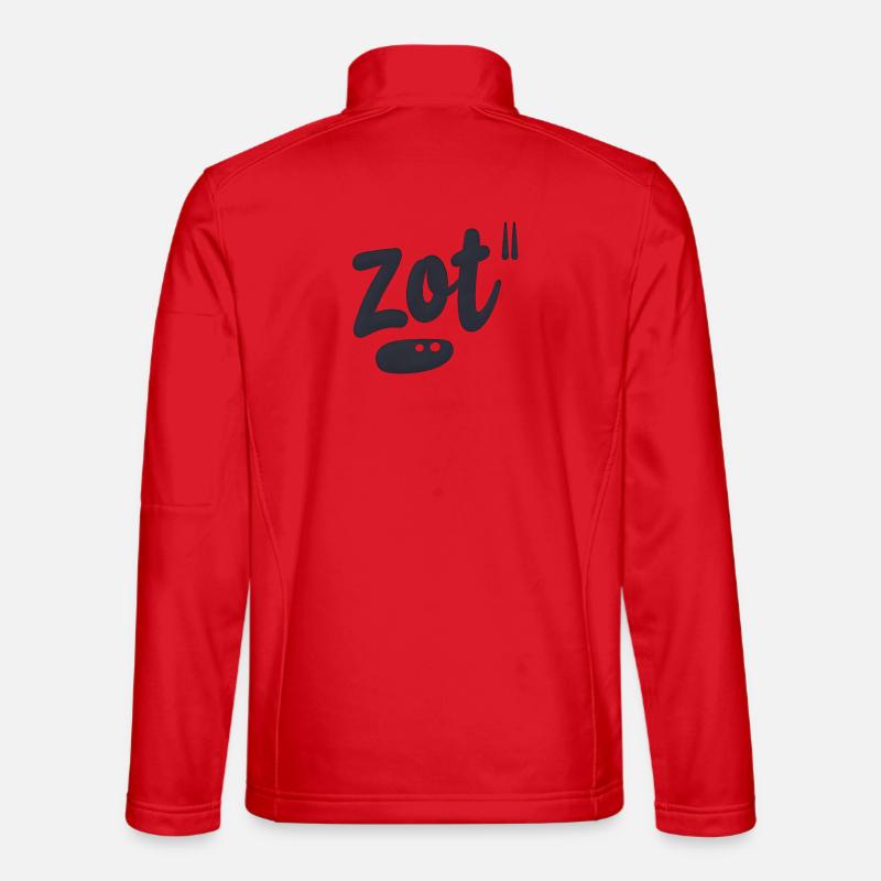 Verrückt. Antwerpener Dialekt - Unisex Softshelljacke - Rot