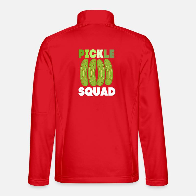 Pickle Cucumber Cucumber - Unisex Softshell Jacket - red