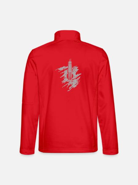 Gitarre Gitarrist Musiker - Unisex Softshelljacke - Rot
