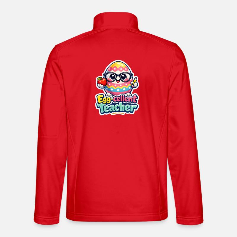Egg Cellent Enseignant Œuf de Pâques - Veste en tissu softshell Unisexe - rouge
