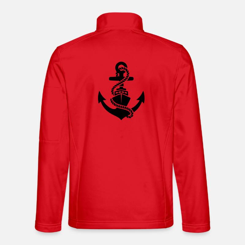 Anker Seil Maritim Silhouette Unisex Softshelljacke