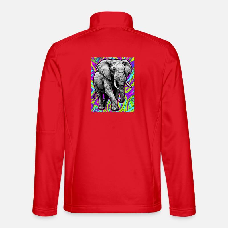 elephant - Unisex Softshell Jacket - red