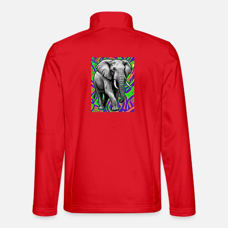 Elefant - Unisex Softshelljacke - Rot