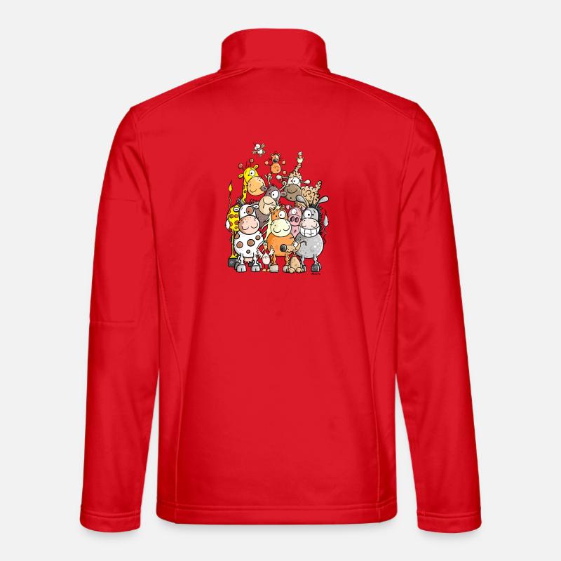 Mega Tierhaufen Unisex Softshelljacke