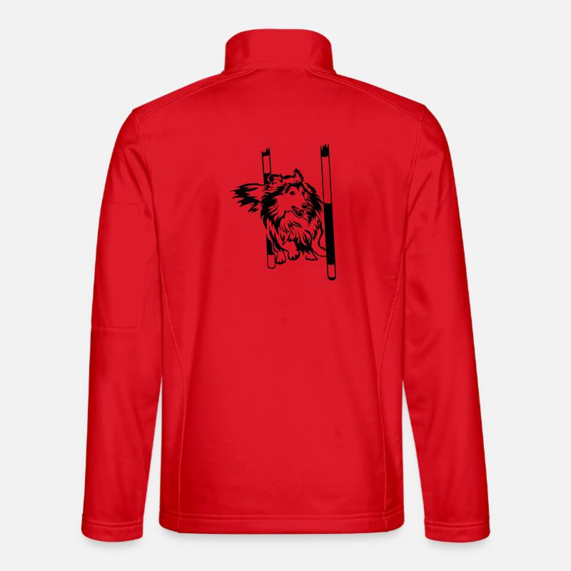 Sheltie - Unisex Softshelljacke - Rot