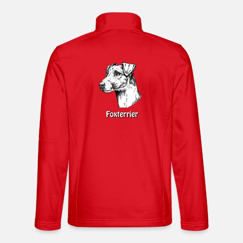 Foxterrier Glatthaar Portrait Unisex Softshelljacke