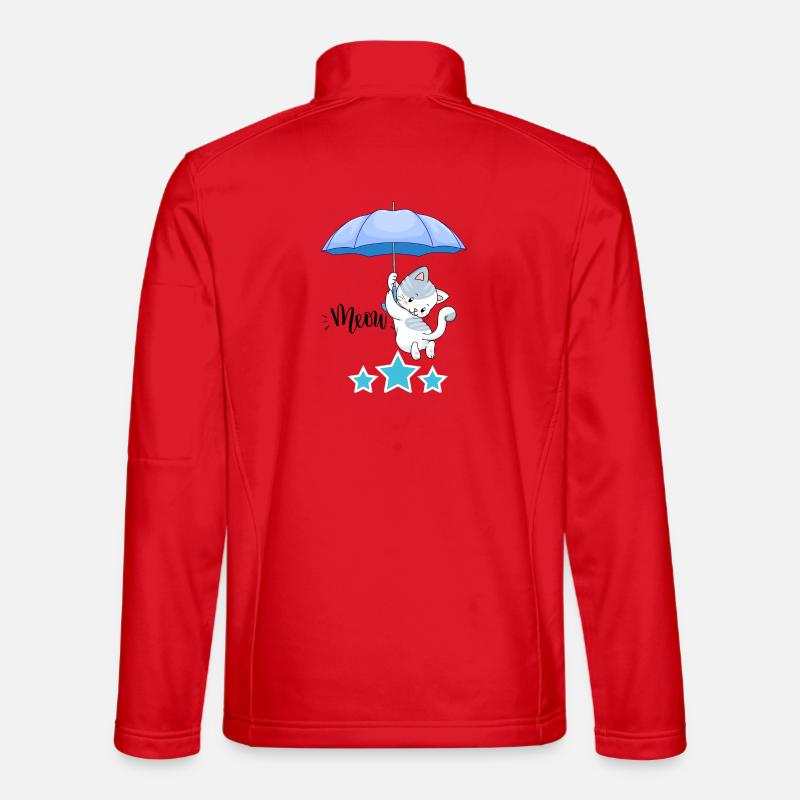 Meow - Unisex Softshelljacke - Rot