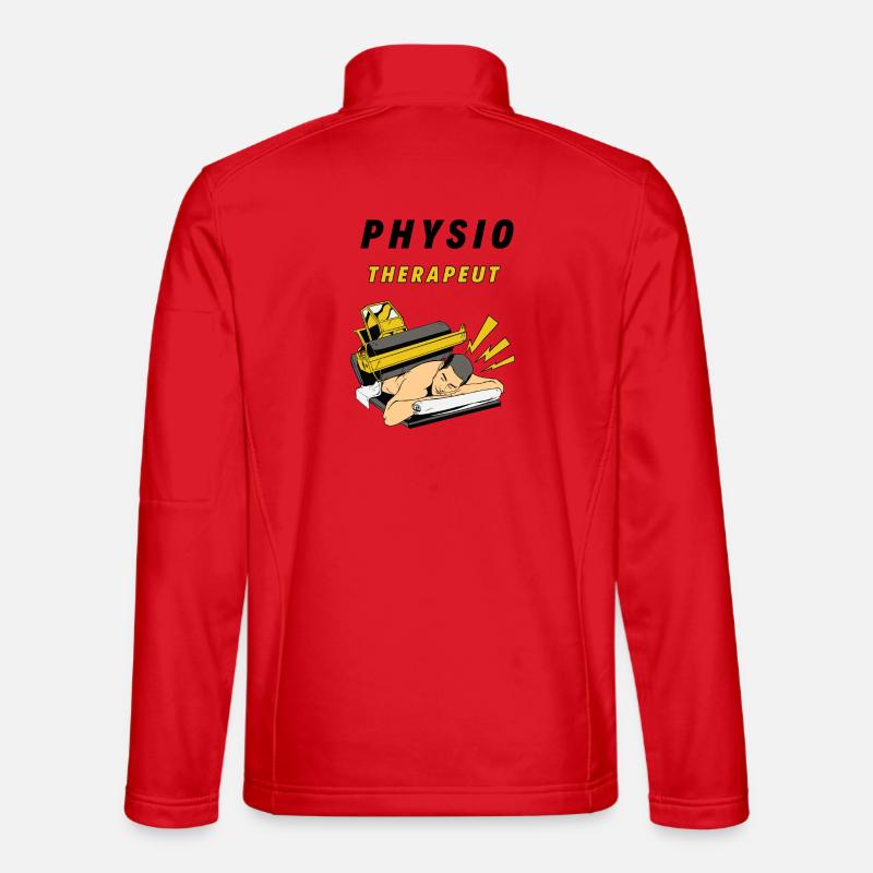 Physiotherapeut - Unisex Softshelljacke - Rot