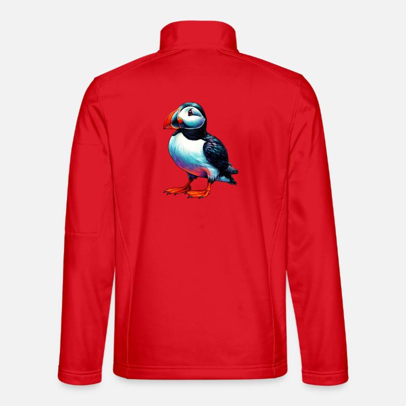 Papageitaucher - Unisex Softshelljacke - Rot