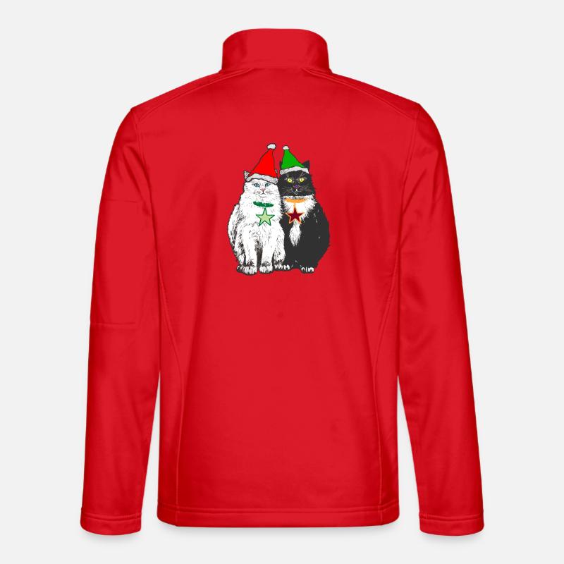 DIE WEIHNACHTSKATZEN - Unisex Softshelljacke - Rot
