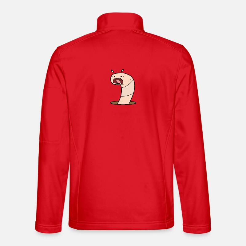 Mobile worm - Unisex Softshell Jacket - red