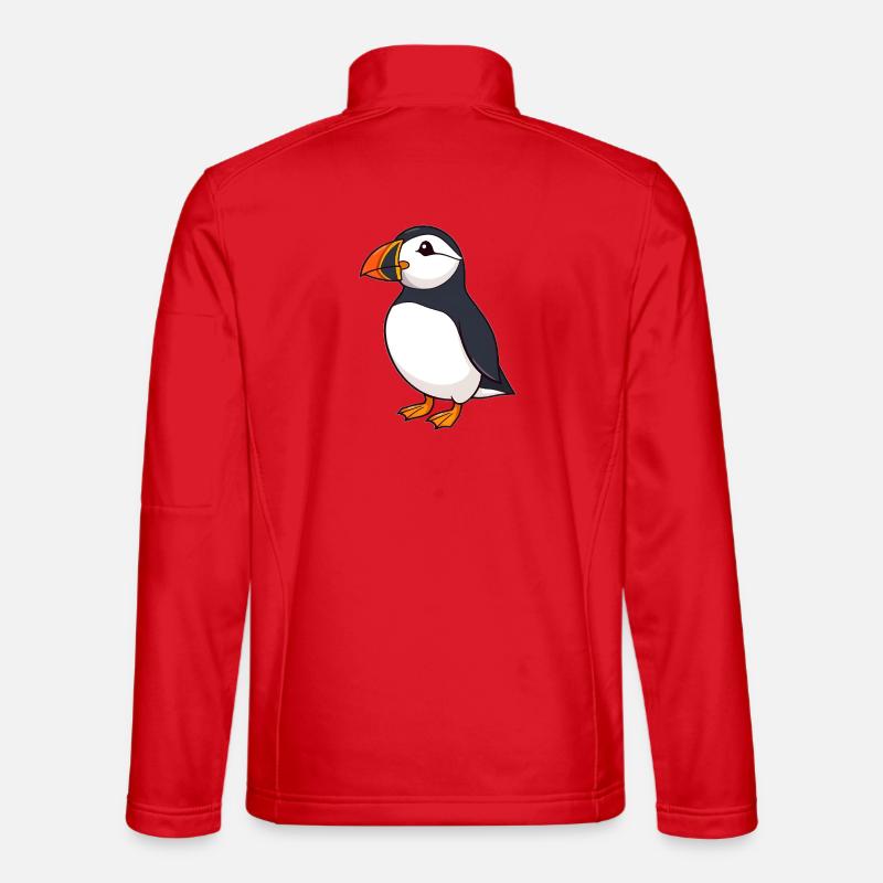 Papageientaucher Puffin - Unisex Softshell Jacket - red