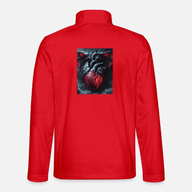 BlackHeart - Unisex Softshell Jacket - red
