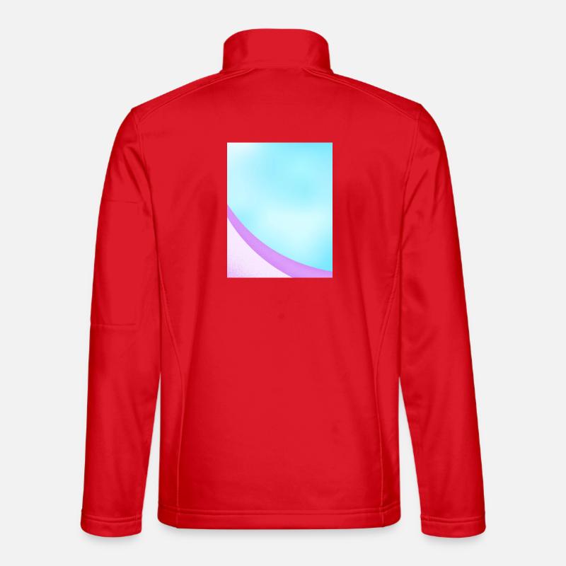 Abstraktes Pastell-Verlaufsdesign - Unisex Softshelljacke - Rot