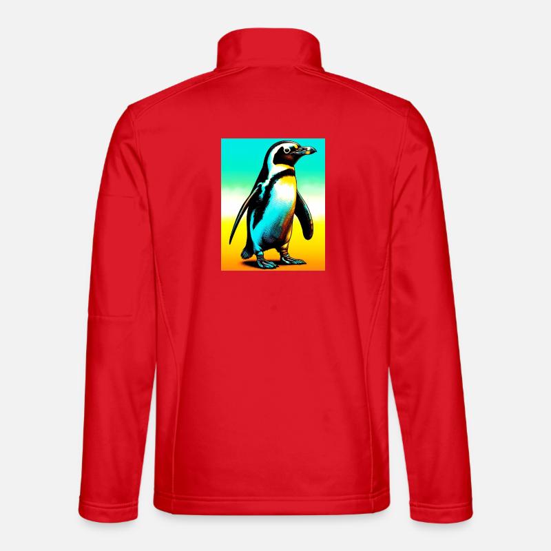 penguin - Unisex Softshell Jacket - red