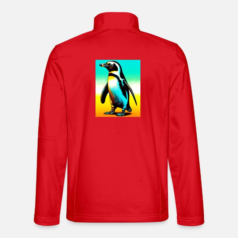 penguin - Unisex Softshell Jacket - red