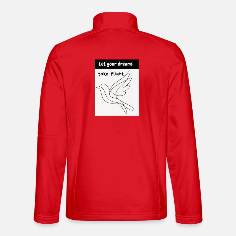 Vogelflug - Unisex Softshelljacke - Rot