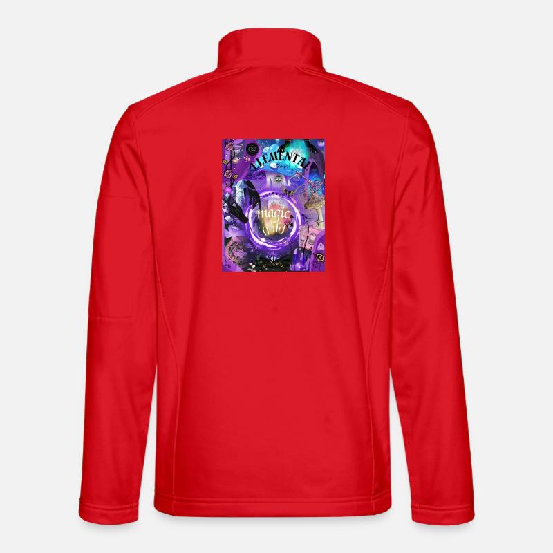 Elemental Magic Gold - Unisex Softshell Jacket - red
